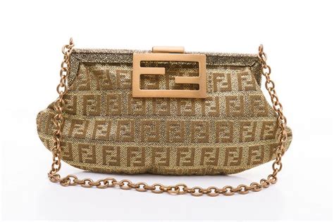 fendi gold evening bag|Fendi black evening bag.